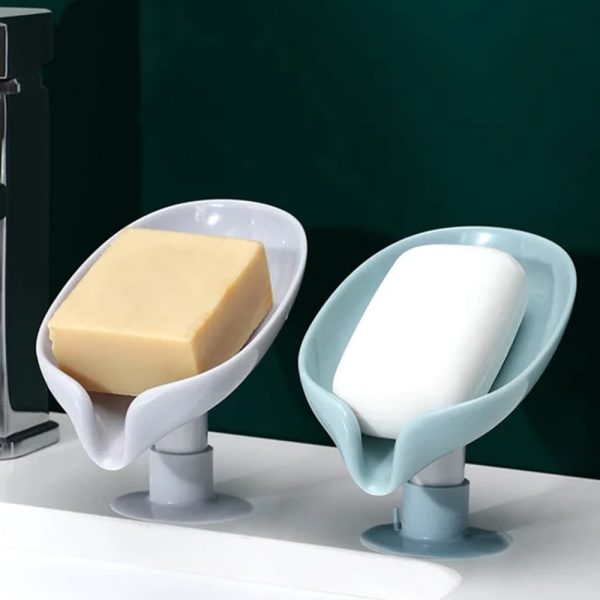 Leaf-Shape-Soap-Box-Drain-Soap-Holder-Box-Bathroom-Shower-Soap-Holder