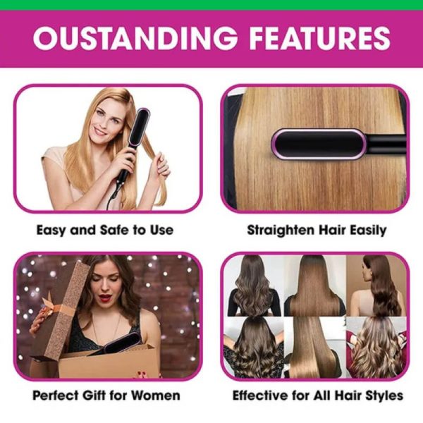 2 in 1 Styling Tool straight hair comb